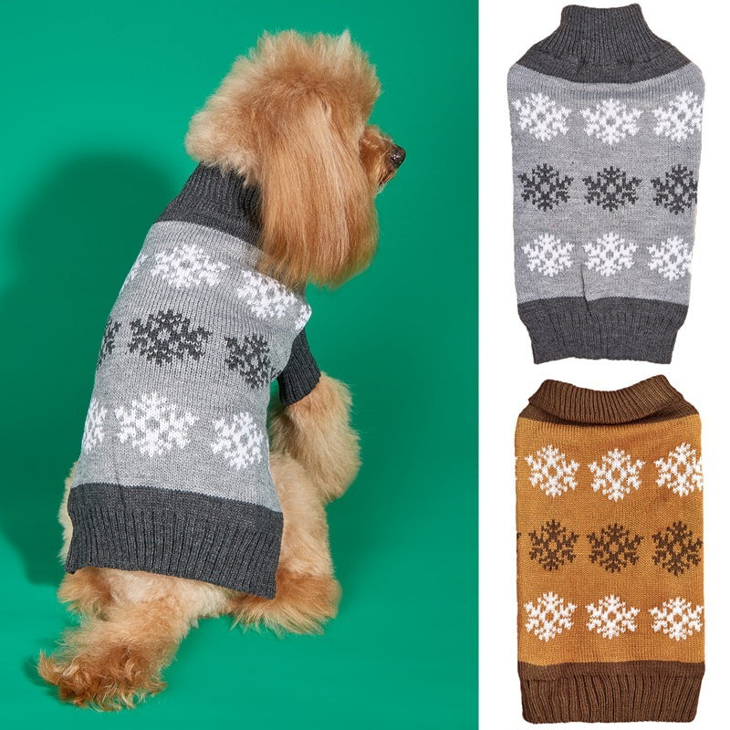 Dog Christmas Snowflake Sweater