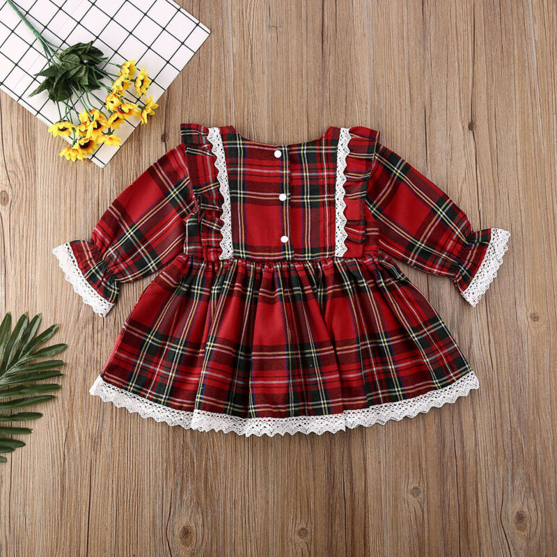 Christmas Red baby girl Dress