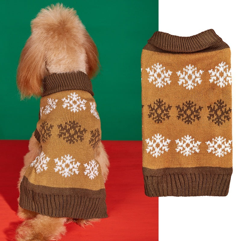 Dog Christmas Snowflake Sweater