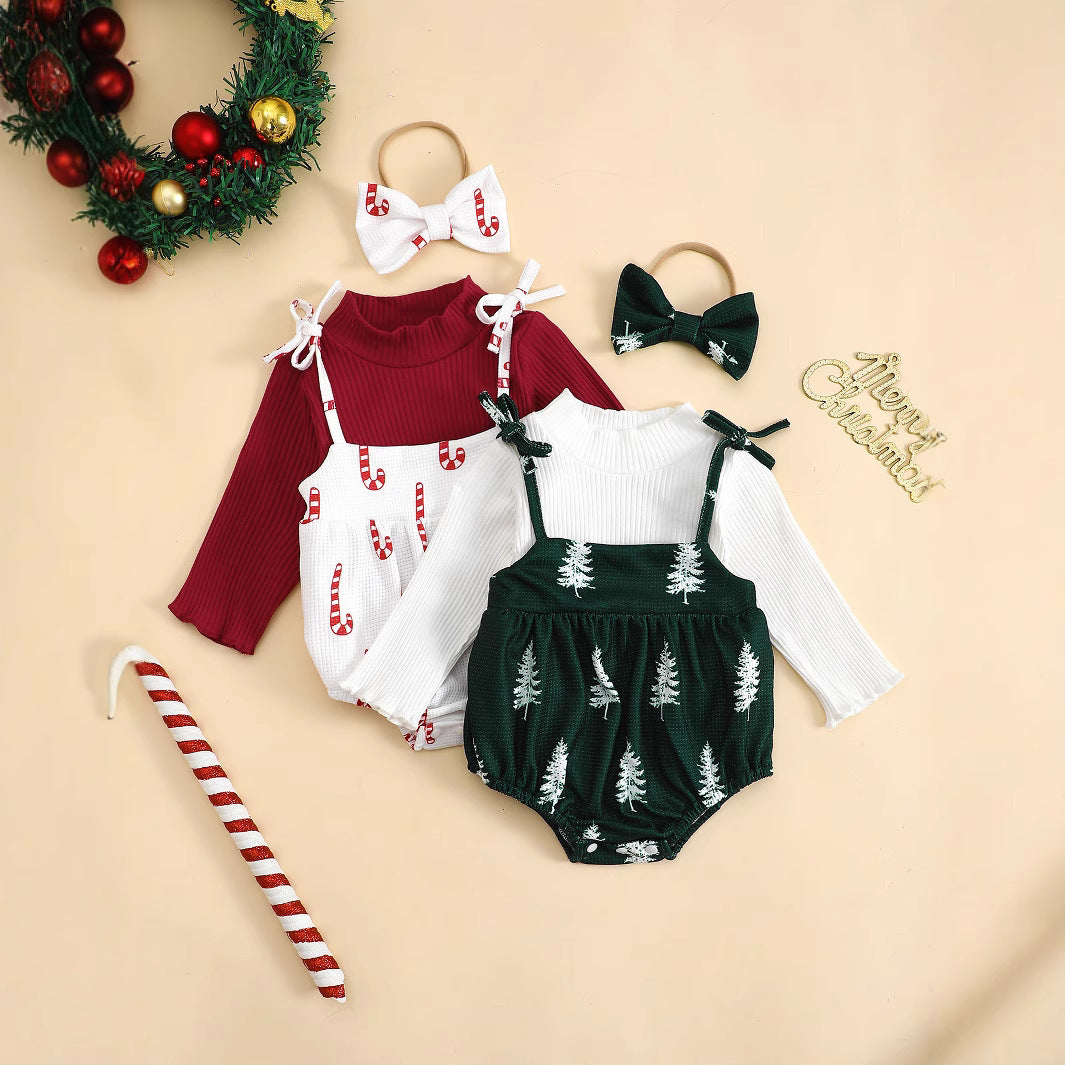 Baby Girl Christmas  Long Sleeve Suit