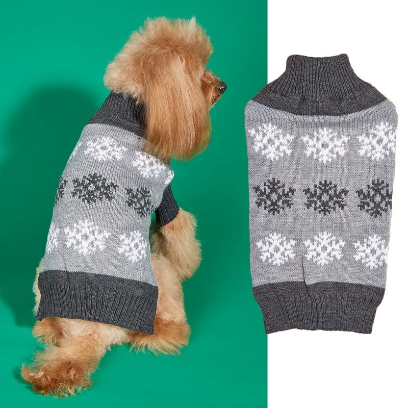 Dog Christmas Snowflake Sweater